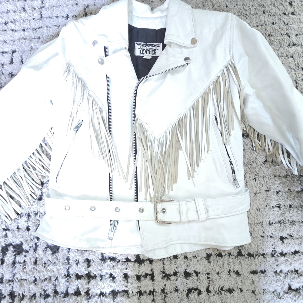 White Fringe Jacket